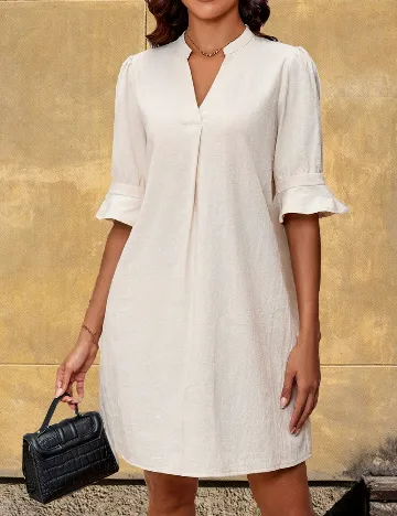 Rochie scurta SHEIN, crem