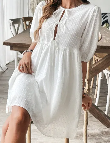 Rochie scurta SHEIN, alb