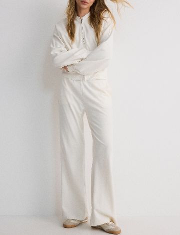 Pantaloni Reserved, crem