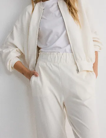 Pantaloni Reserved, crem