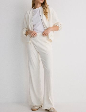 Pantaloni Reserved, crem