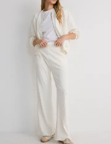 Pantaloni Reserved, crem
