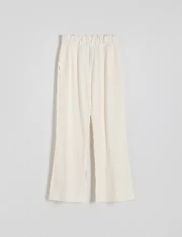 Pantaloni Reserved, crem