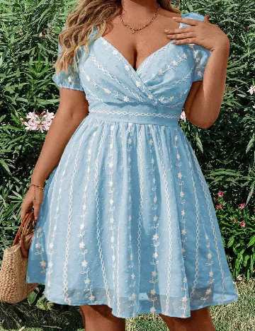 Rochie scurta SHEIN CURVE, albastru