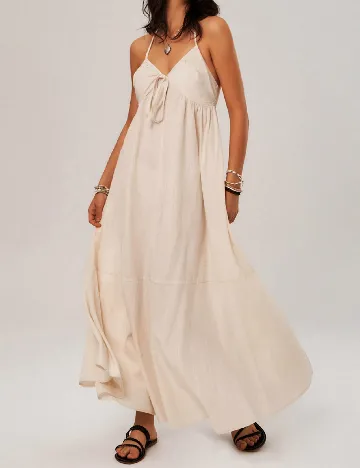 Rochie lunga SHEIN, crem