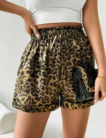 Pantaloni scurti SHEIN, animal print