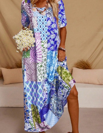 Rochie lunga SHEIN, mix culori