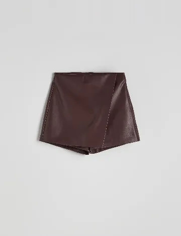 Fusta pantalon Reserved, maro
