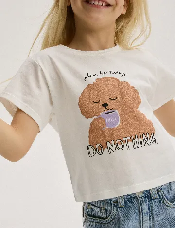Tricou Reserved, alb