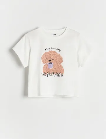 Tricou Reserved, alb