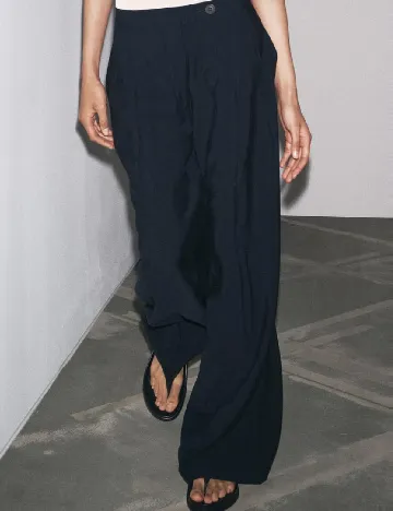 Pantaloni Zara, bleumarin inchis
