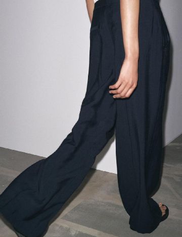 Pantaloni Zara, bleumarin inchis