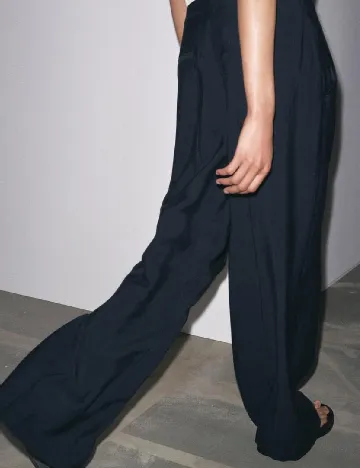 Pantaloni Zara, bleumarin inchis