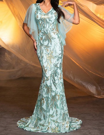 Rochie lunga SHEIN, turcoaz