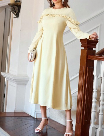 Rochie medie SHEIN, galben