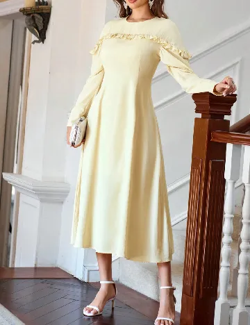 Rochie medie SHEIN, galben