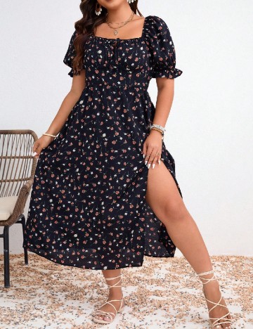 Rochie medie SHEIN CURVE, negru