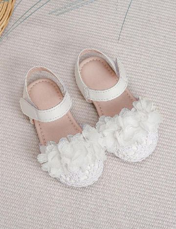 Pantofi Shein Kids, alb