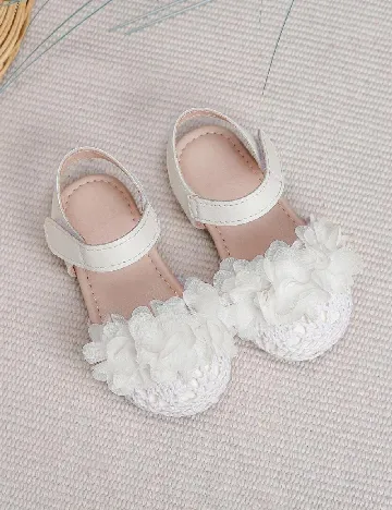 Pantofi Shein Kids, alb