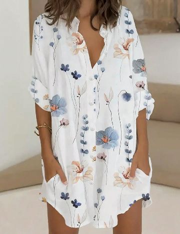 Rochie scurta SHEIN, alb