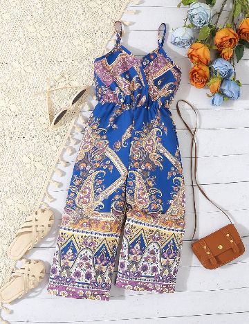 Salopeta Shein Kids, mix culori