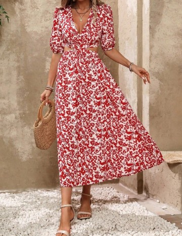Rochie medie SHEIN, rosu
