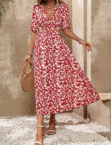 Rochie medie SHEIN, rosu
