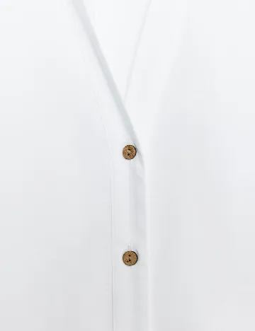 Camasa Oversize Zara, alb