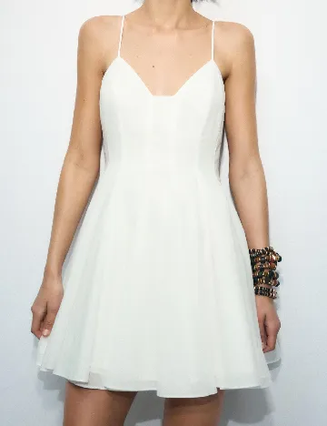 Rochie scurta Zara, alb