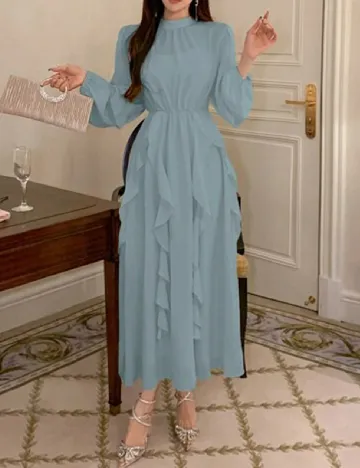Rochie medie Dazy, albastru