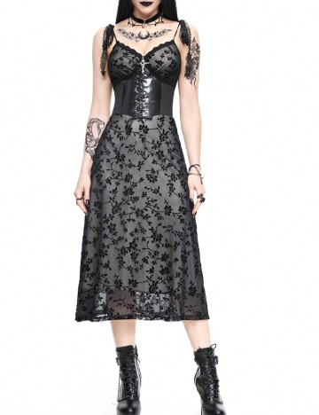 Rochie medie Romwe, negru