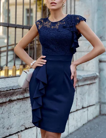 Rochie scurta SHEIN, bleumarin