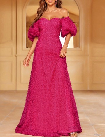 Rochie lunga Faeriesty, roz