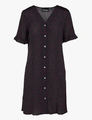 Rochie scurta Pieces, negru
