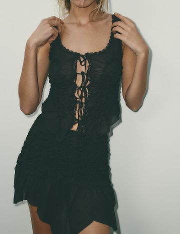 Top Zara, negru
