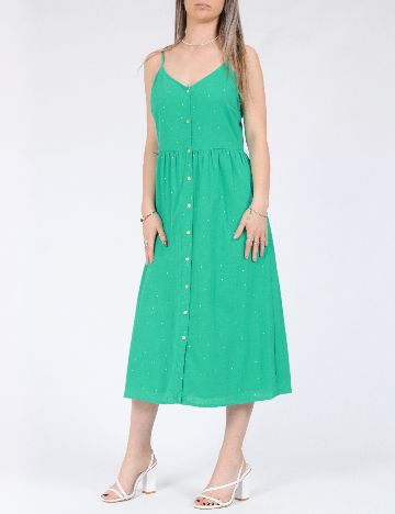 Rochie medie Pieces, verde