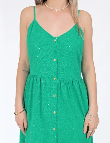 Rochie medie Pieces, verde