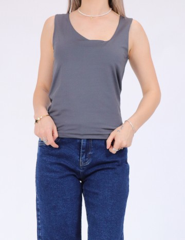 Top Vero Moda, gri petrol