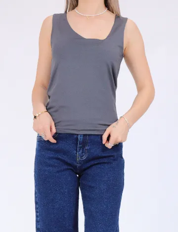 Top Vero Moda, gri petrol