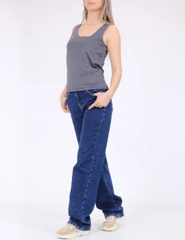 Top Vero Moda, gri petrol