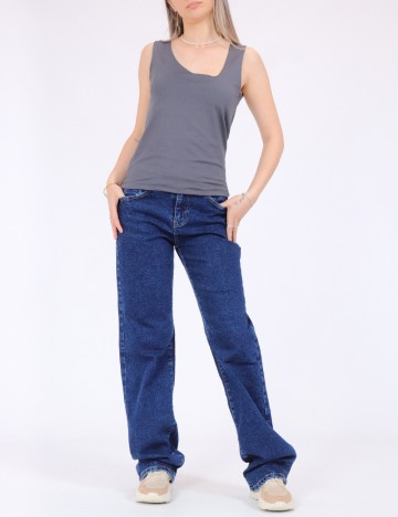 Top Vero Moda, gri petrol