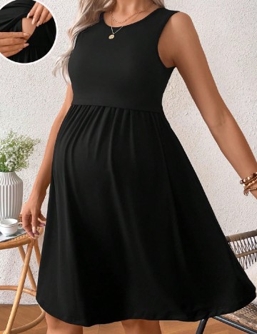 Rochie scurta SHEIN Maternity, negru