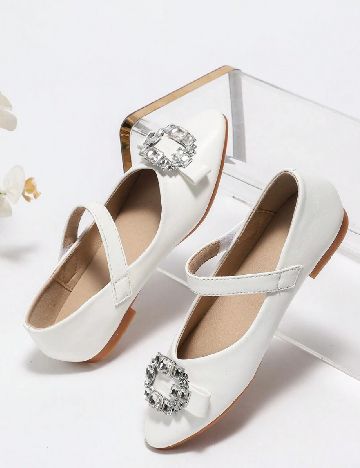 Pantofi Shein Kids, alb