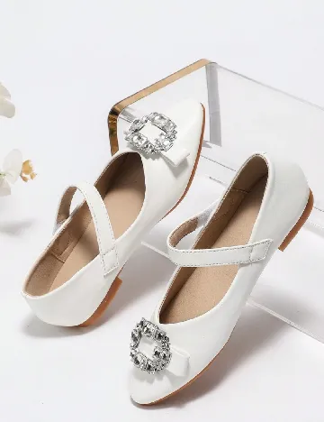 Pantofi Shein Kids, alb
