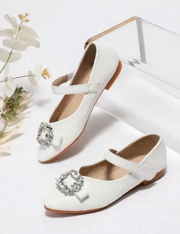 Pantofi Shein Kids, alb