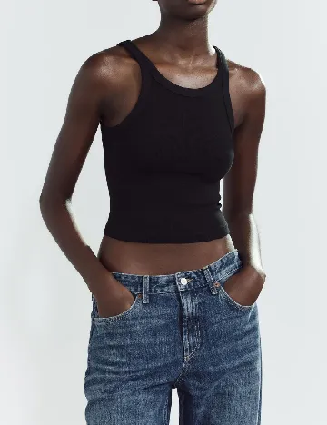 Top Zara, negru