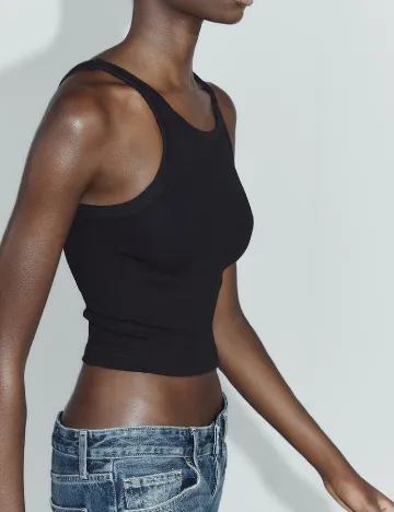 Top Zara, negru