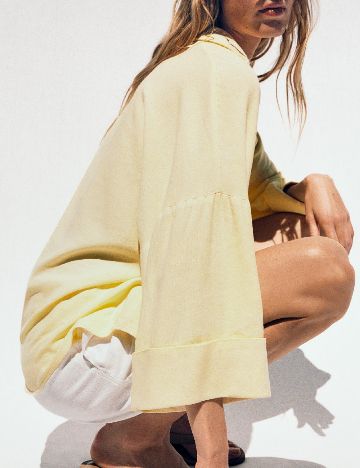 Camasa Oversize Zara, galben