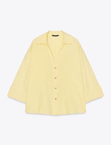 Camasa Oversize Zara, galben