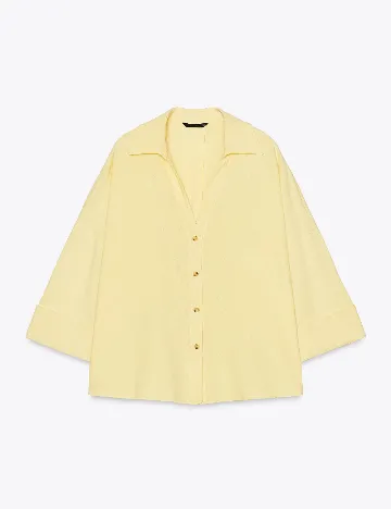 Camasa Oversize Zara, galben